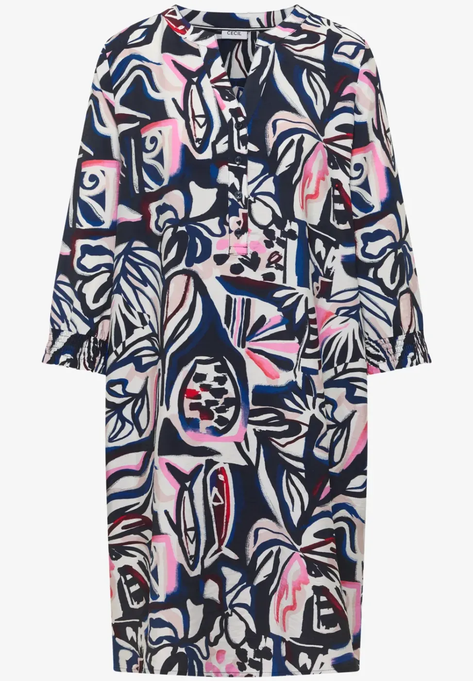Robe longueur genou avec motif graphique