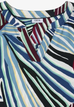 Robe longueur genou avec motif graphique