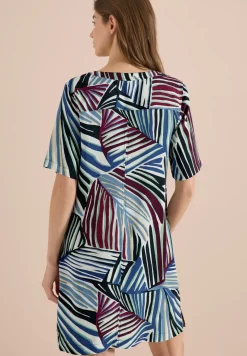 Robe longueur genou avec motif graphique