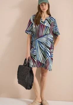 Robe longueur genou avec motif graphique