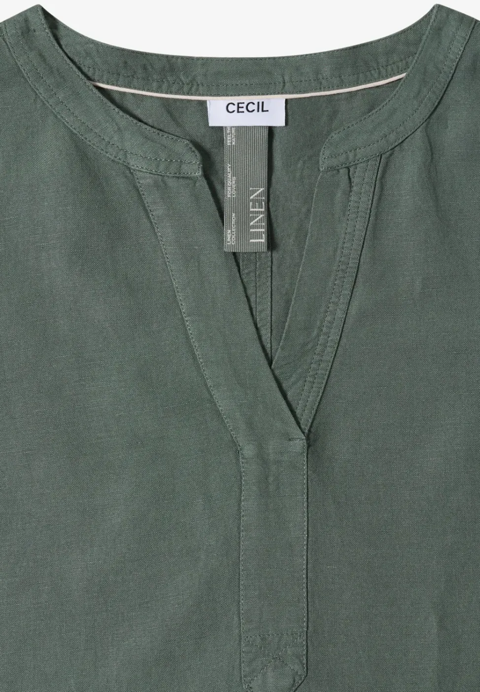 Robe longueur genou en lin mélangé