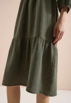 Robe longueur genou en qualité mousseline