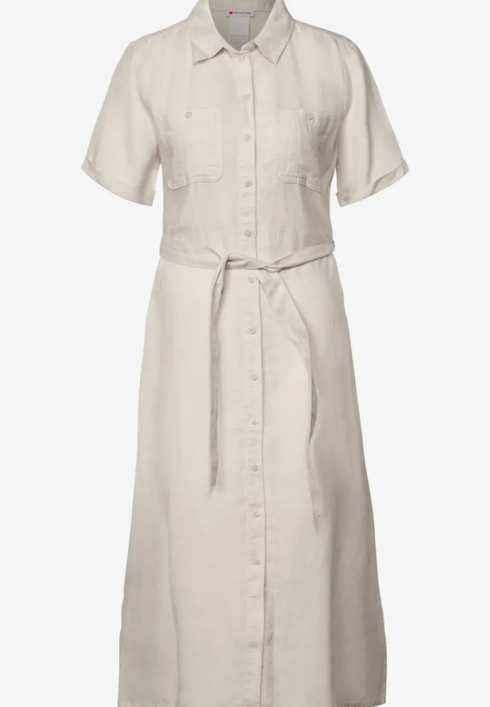 Robe à manches courtes avec patte de boutonnage