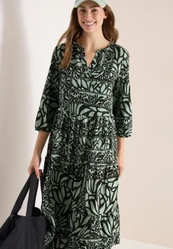 Robe midi avec imprimé patchwork