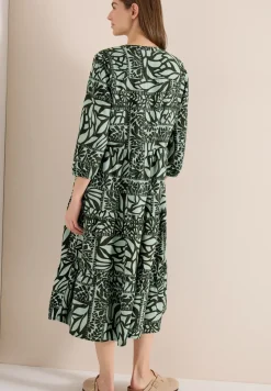 Robe midi avec imprimé patchwork