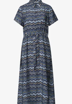 Robe midi avec motif en zigzag