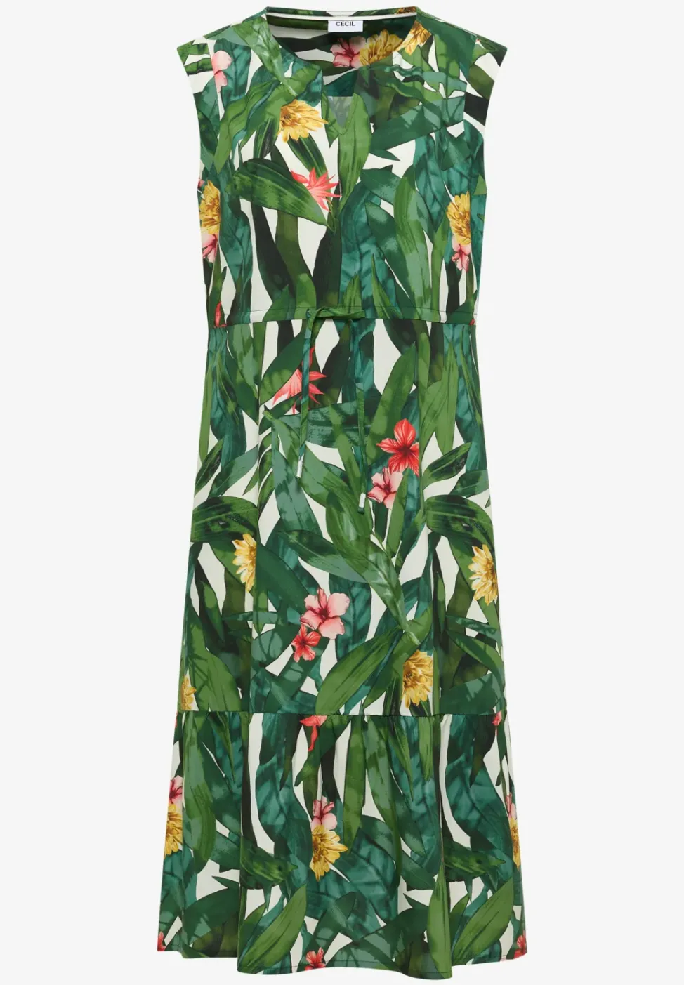 Robe midi avec motif floral