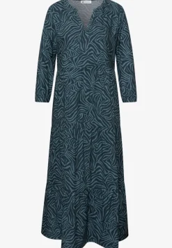 Robe midi à l'imprimé graphique