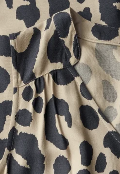 Robe midi à motifs