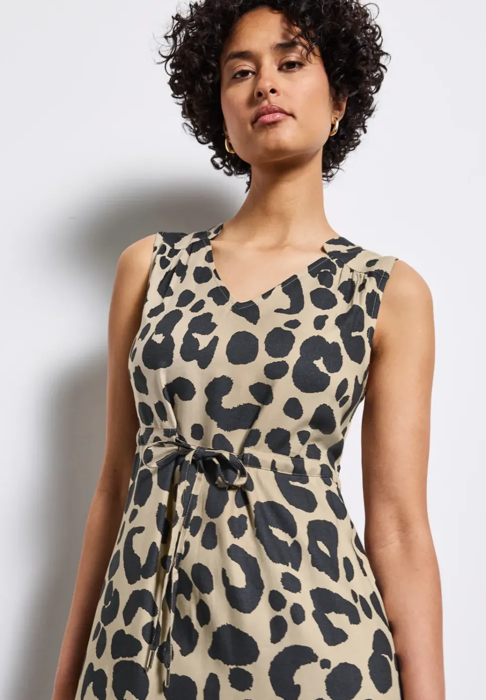 Robe midi à motifs