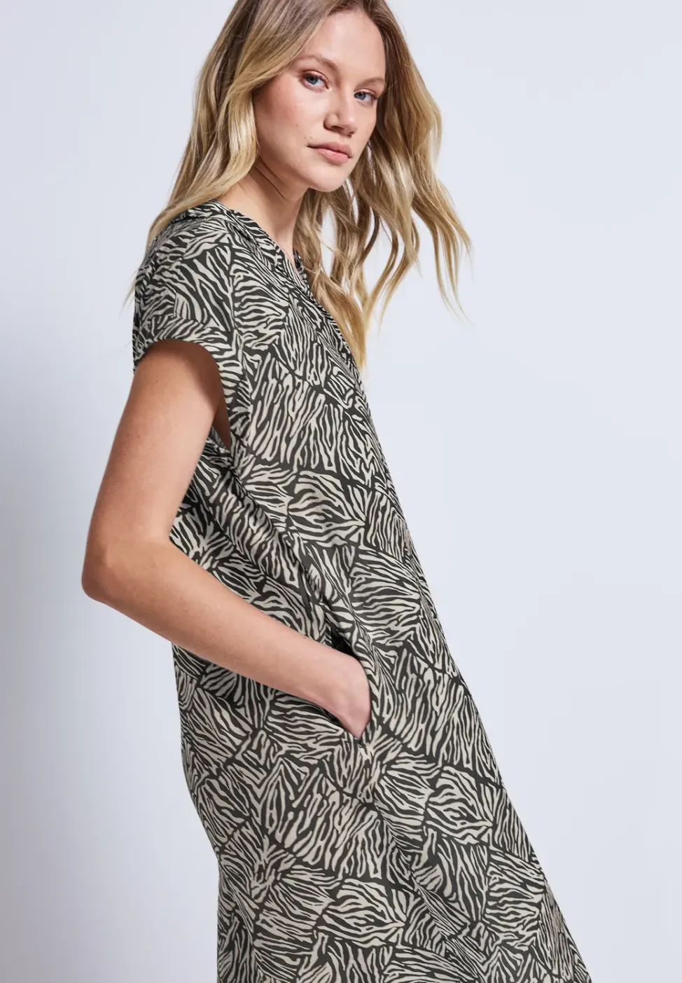 Robe à motifs en t-shirt