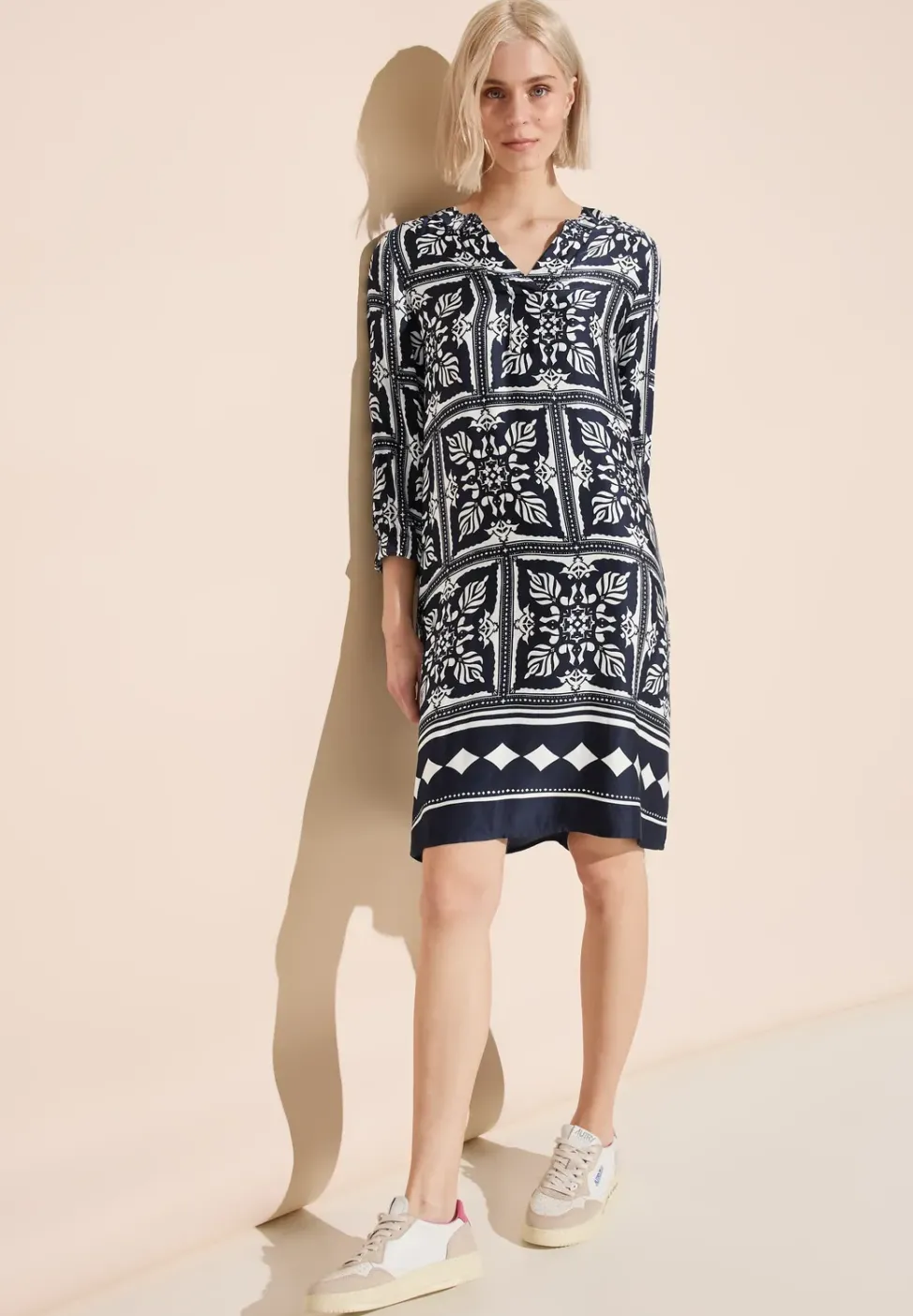 Robe tunique avec imprimé