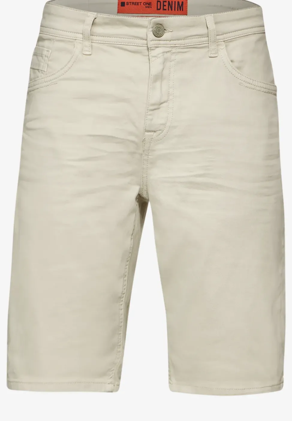 Short en jean délavé