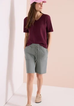 Short Mid Waist à jambes droites, coupe décontractée