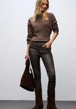 Slim Fit pantalon enduit