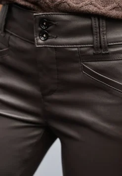 Slim Fit pantalon enduit