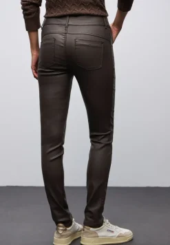 Slim Fit pantalon enduit