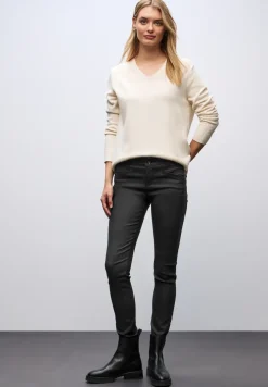 Slim Fit pantalon enduit