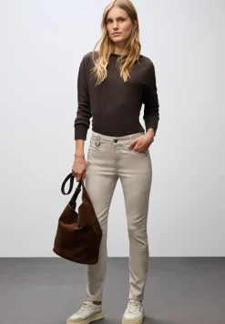 Slim Fit pantalon enduit