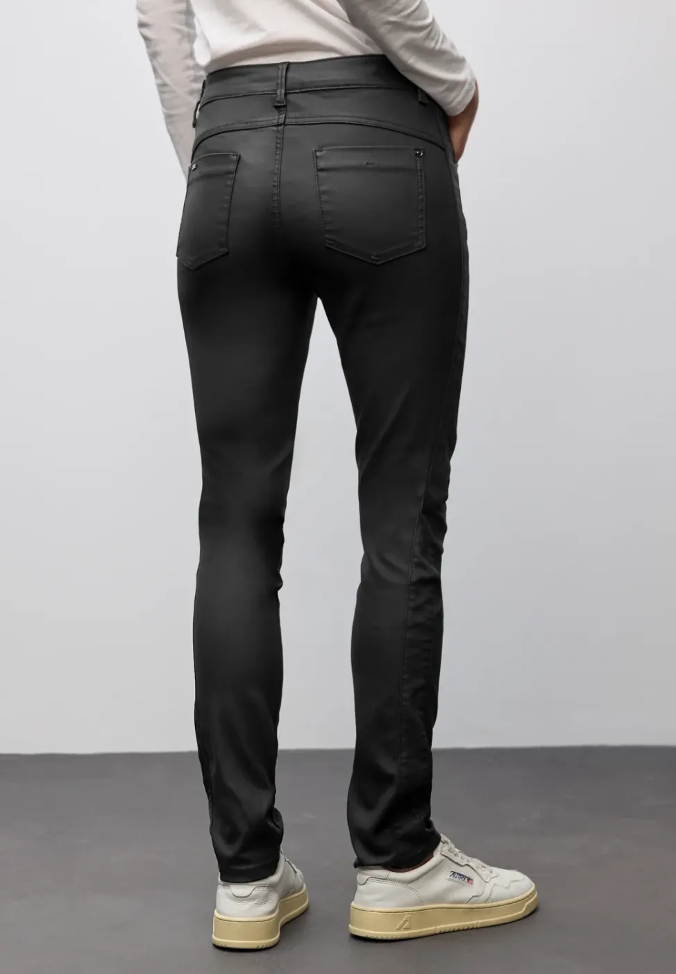 Slim Fit pantalon enduit