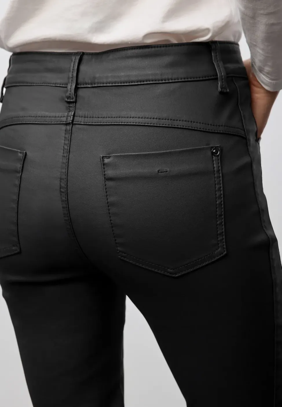 Slim Fit pantalon enduit