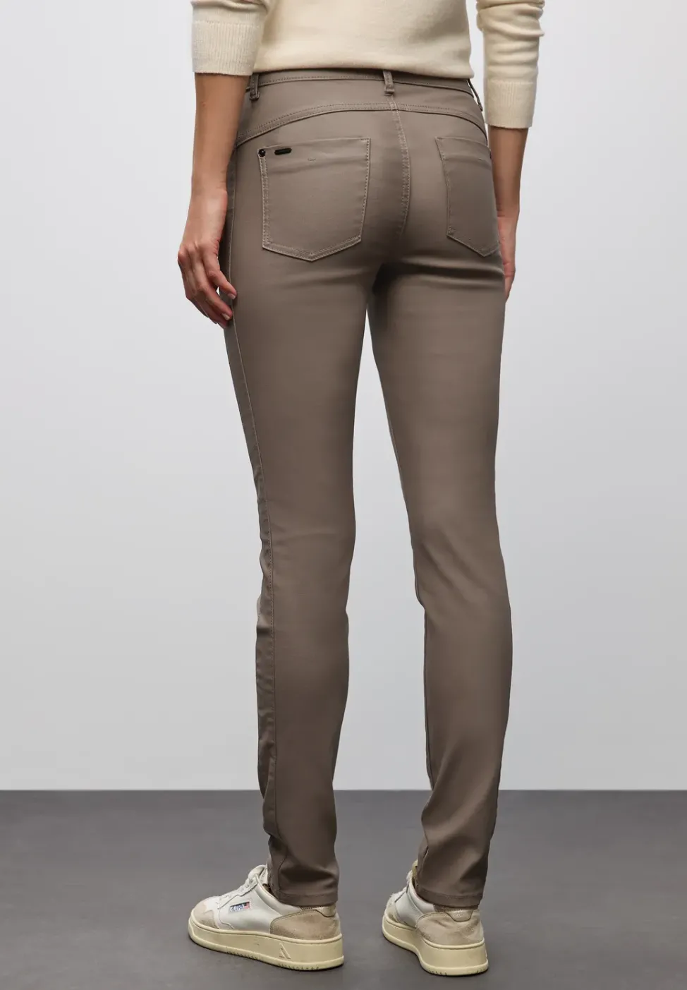 Slim Fit pantalon enduit