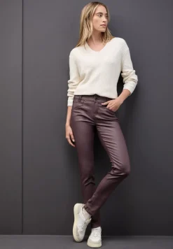 Slim Fit pantalon enduit