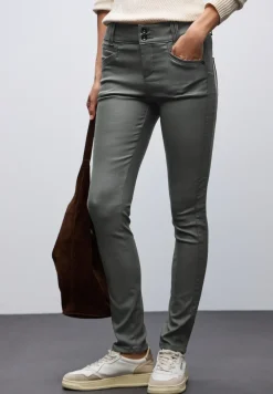 Slim Fit pantalon enduit