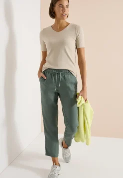 Slim Leg pantalon causal fit en lin