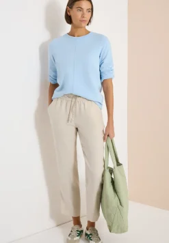 Slim Leg pantalon causal fit en lin