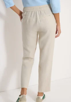 Slim Leg pantalon causal fit en lin