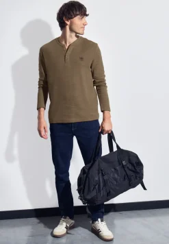 Slub doux Henleyshirt