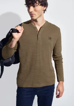 Slub doux Henleyshirt