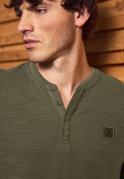 Slub doux Henleyshirt