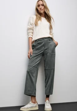 Straight Leg pantalon en velours