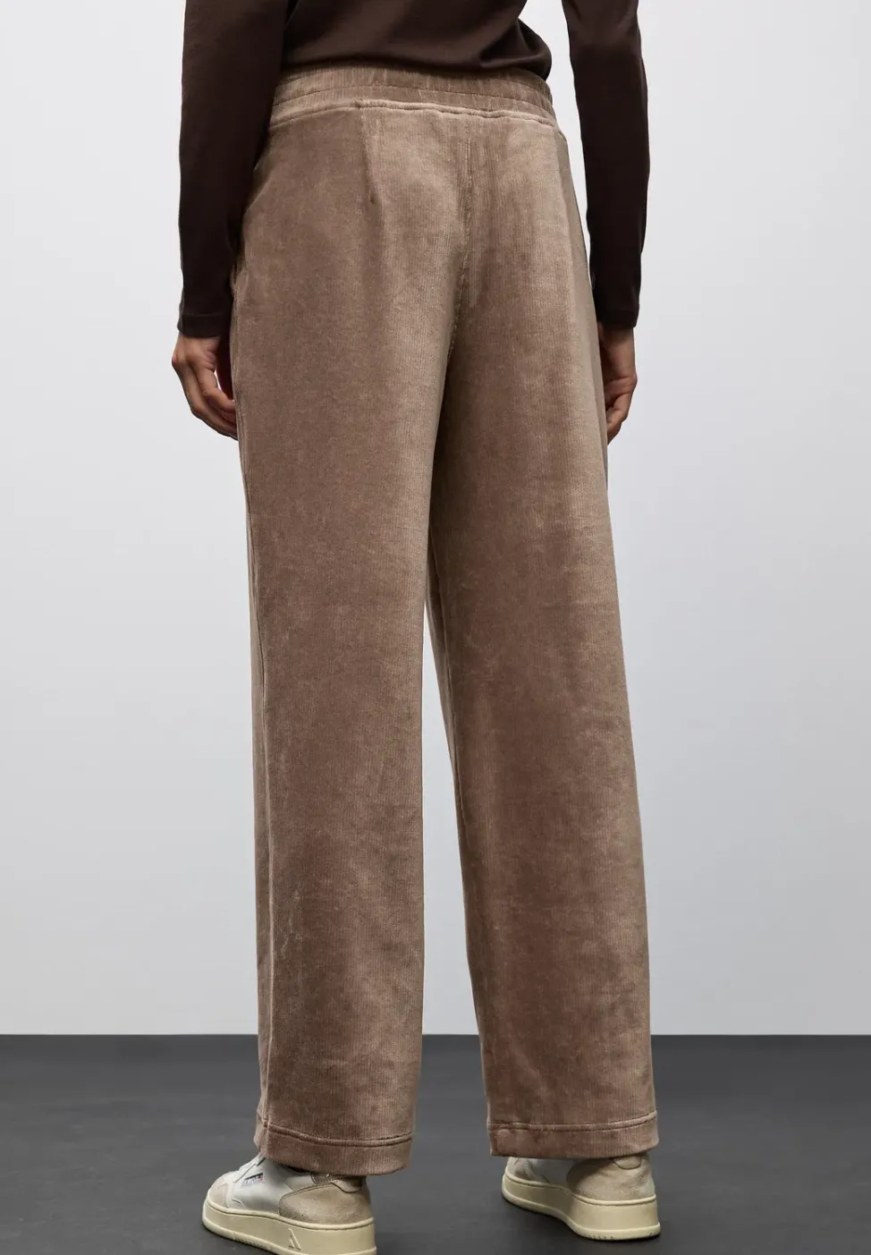 Straight Leg pantalon en velours côtelé
