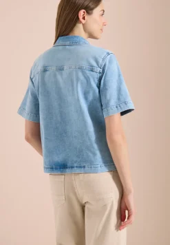 Surchemise à manches courtes avec patte de boutonnage