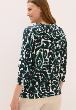 Sweat à capuche à motifs