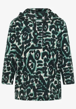 Sweat à capuche à motifs