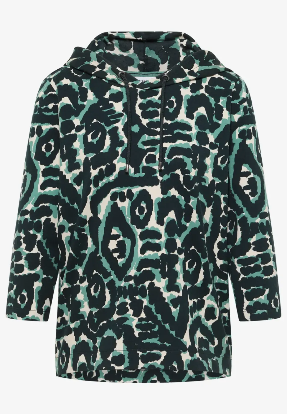 Sweat à capuche à motifs