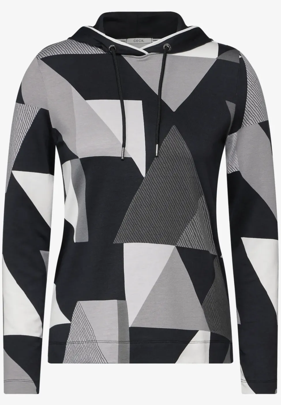 Sweat à capuche à motifs