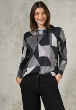 Sweat à capuche à motifs