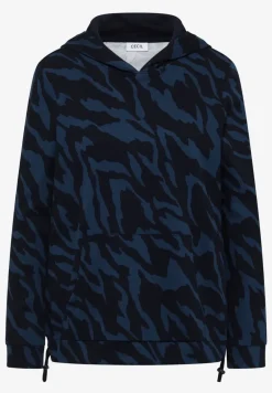 Sweat à capuche à motifs