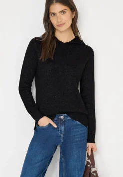 Sweat à capuche jacquard avec paillettes