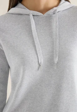 Sweat à capuche jacquard avec paillettes