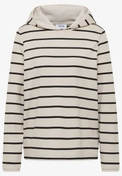 Sweat à capuche rayé