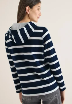 Sweat à capuche rayé
