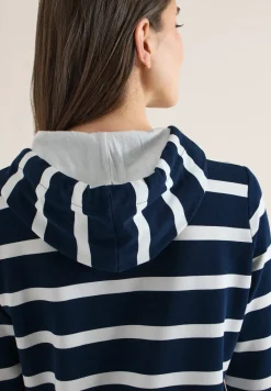 Sweat à capuche rayé