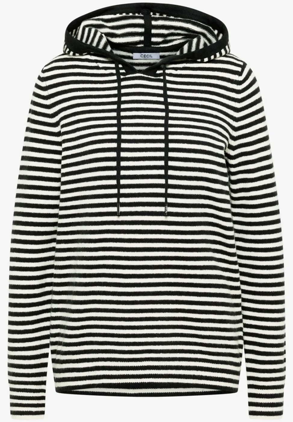 Sweat à capuche rayé