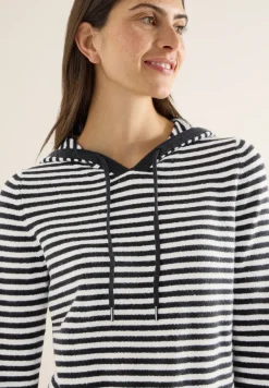Sweat à capuche rayé